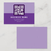 Editierbare moderne QR-Codevorlage | Äpfel Mitteilungskarte (Vorne/Hinten)