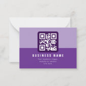 Editierbare moderne QR-Codevorlage | Äpfel Mitteilungskarte (Vorderseite)