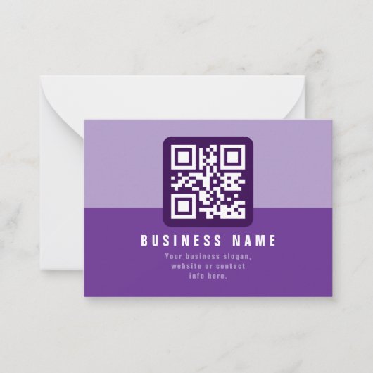 Editierbare moderne QR-Codevorlage | Äpfel Mitteilungskarte (Vorderseite)