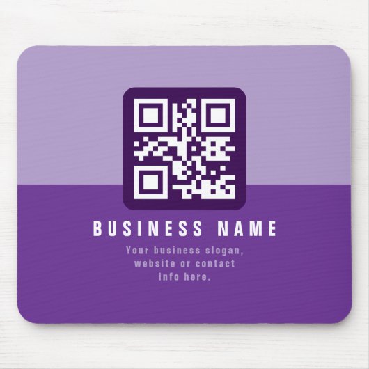 Editierbare moderne QR-Codevorlage | Äpfel Mousepad (Vorne)