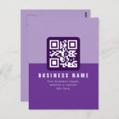 Editierbare moderne QR-Codevorlage | Äpfel Postkarte (Vorne/Hinten)