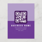 Editierbare moderne QR-Codevorlage | Äpfel Postkarte (Vorderseite)