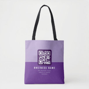 Editierbare moderne QR-Codevorlage   Äpfel Tasche