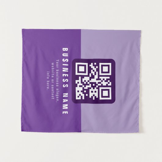 Editierbare moderne QR-Codevorlage | Äpfel Wandteppich (Vorderseite (Horizontal))