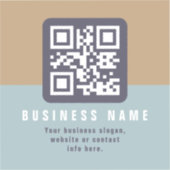 Editierbare moderne QR-Codevorlage | Farbmangel Aufkleber (Vorderseite)