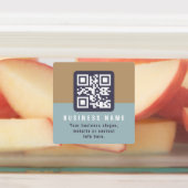 Editierbare moderne QR-Codevorlage | Farbmangel Etiketten (Befestigt)