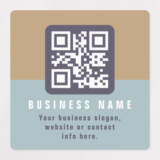 Editierbare moderne QR-Codevorlage | Farbmangel Etiketten (Design 1)