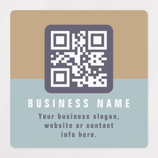 Editierbare moderne QR-Codevorlage | Farbmangel Etiketten (Design 2)