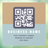 Editierbare moderne QR-Codevorlage | Farbmangel Fensteraufkleber (Blatt 3)