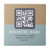 Editierbare moderne QR-Codevorlage | Farbmangel Fliese (Vorderseite)