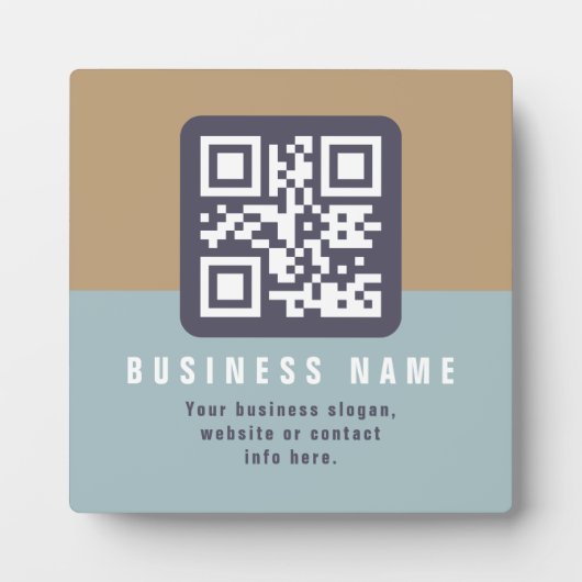 Editierbare moderne QR-Codevorlage | Farbmangel Fotoplatte (Vorderseite)