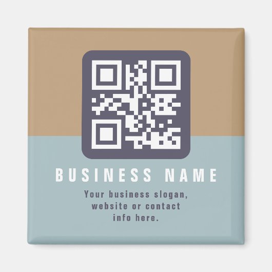 Editierbare moderne QR-Codevorlage | Farbmangel Magnet (Vorne)