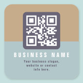 Editierbare moderne QR-Codevorlage | Farbmangel Quadratischer Aufkleber