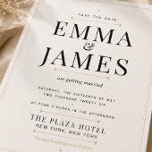 Editierbare moderne Serif-Luxus-Hochzeitseinladung Einladung