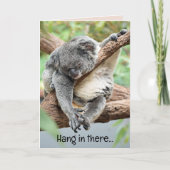 Editierbare Panda Hang in There Motivierend Card Karte (Vorderseite)