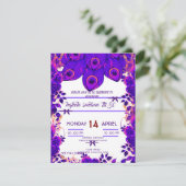 Editierbare Party Einladungen Peacock Feather Glit (Stehend Vorderseite)