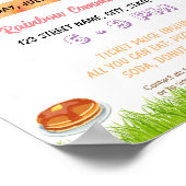 Editierbare Pfannkuchen mit Ostersonniger Flyer Poster (Ecke)
