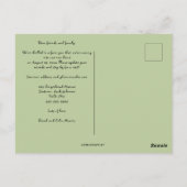 Editierbare Reihe von Häusern Wir bewegen Ankündig Postkarte (Rückseite)