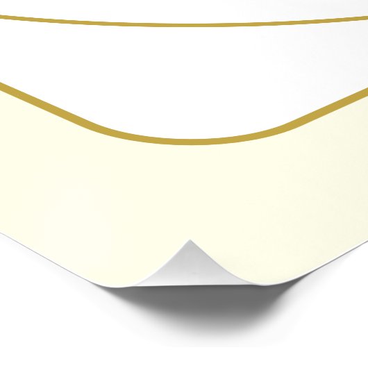 Editierbare Retro-moderne Designvorlage Gold & Wei Poster (Ecke)