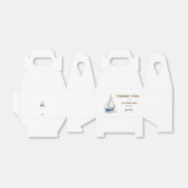 Editierbare Sailboat Birthday Gable Box - Blau Geschenkschachtel (Ungefaltet)