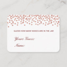 Editierbare Schätzung Wie viele Küsse, Candies Car