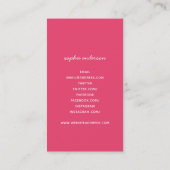 Editierbare Schnörkel Zuhause gebacken mit Liebe Visitenkarte (Rückseite)