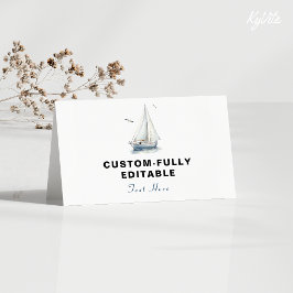 Editierbare Segelbootkarte Nautic Faltfood Zelt Ca Karte