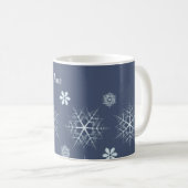 Editierbare Snowflake bearbeitbare Kaffeemaschine  Kaffeetasse (VorderseiteRechts)