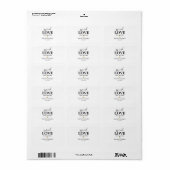 Editierbare Spread-Liebe nicht Germs Hand Sanitize Adressaufkleber (Vorne)