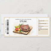 Editierbare Steak Geschenkgutscheine Vorlage (Vorderseite)