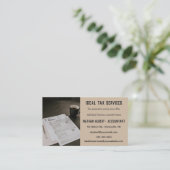 Editierbare Steuervorbereitungsdienste Visitenkarte (Stehend Vorderseite)