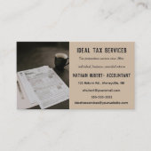 Editierbare Steuervorbereitungsdienste Visitenkarte (Vorderseite)