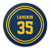 Editierbare Streifen und Hintergrundfarbe sportlic Keramikknauf (Vorderseite)