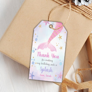 Editierbare Tags unter dem Gastgeschenk des Meeres Geschenkanhänger