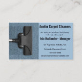 Editierbare Teppichreinigungskarte Visitenkarte (Vorderseite)