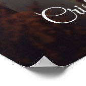 Editierbare Textfarben Modernes Begrüßungszeichen Poster (Ecke)