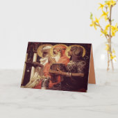 Editierbare Three Kings Epiphany Weihnachtskarte Karte (Gelbe Blume)