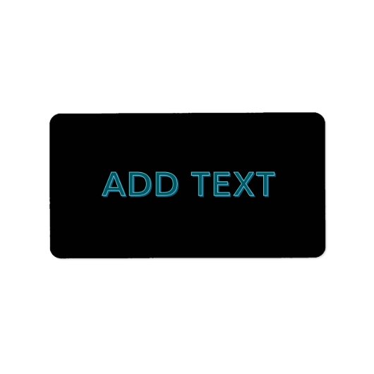 Editierbare, übersichtliche Buchstaben mit Schlags Adressaufkleber (Vorne)