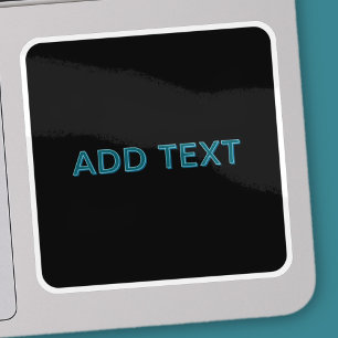 Editierbare, übersichtliche Buchstaben mit Schlags Aufkleber