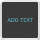 Editierbare, übersichtliche Buchstaben mit Schlags Aufkleber (Vorderseite)