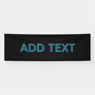 Editierbare, übersichtliche Buchstaben mit Schlags Banner