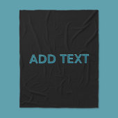 Editierbare, übersichtliche Buchstaben mit Schlags Fleecedecke