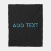 Editierbare, übersichtliche Buchstaben mit Schlags Fleecedecke (Vorderseite)