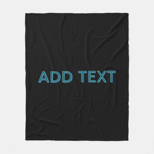 Editierbare, übersichtliche Buchstaben mit Schlags Fleecedecke (Vorderseite)