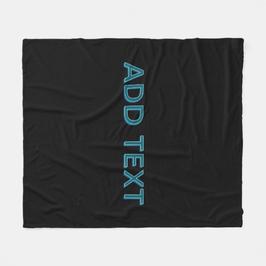 Editierbare, übersichtliche Buchstaben mit Schlags Fleecedecke (Vorderseite (Horizontal))