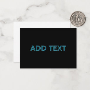 Editierbare, übersichtliche Buchstaben mit Schlags Mitteilungskarte