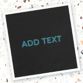 Editierbare, übersichtliche Buchstaben mit Schlags Serviette