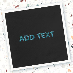 Editierbare, übersichtliche Buchstaben mit Schlags Serviette