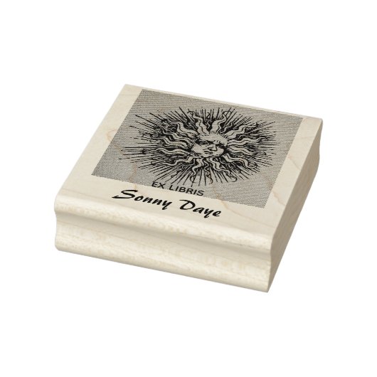 Editierbare Verzierte Sun Sketch Gummistempel (Stempel)
