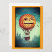 Editierbare Vintage Halloween-Illustration Feiertagskarte (Vorne/Hinten)